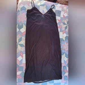 Old navy xl grey velvet midi dress